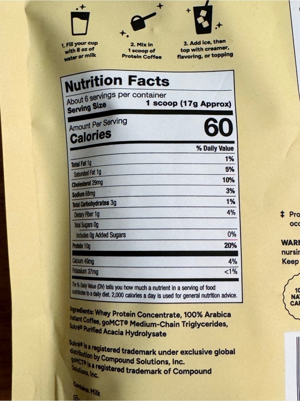 Javvy Protein Coffee Original - 3 packs - Picture 3 of 7